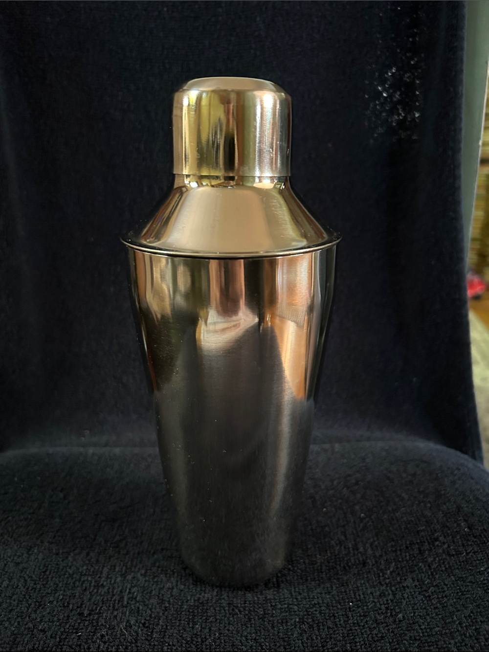 Sleek High Shine Stainless Steel Cocktail Shaker